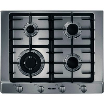 Miele KM2012 65cm Gas Hob with Wok Burner in Stainless Steel